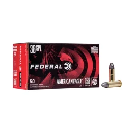 Federal American Eagle .38 Special 158GR Lead Round Nose Ammunition 50RD AE38B