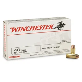 Winchester .40 S&W 180GR FMJ Ammunition 50RD Q4238