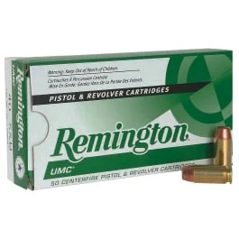 Remington UMC .40 S&W, 165 Grain MC, 50 Rounds 23746