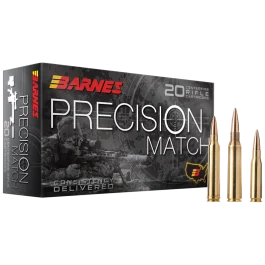 Barnes Precision Match 6.5 Grendel 120 Grain Open Tip Match Boat Tail Ammo