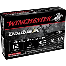 Winchester Double X 12 Gauge 3 12 Pellets 00 Buck SB12300
