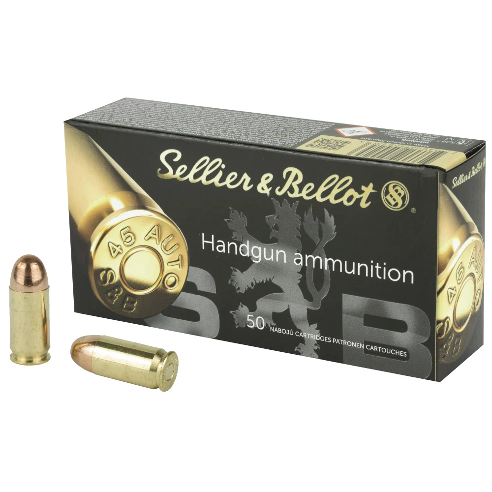 S&B .45 ACP 230gr FMJ Ammo