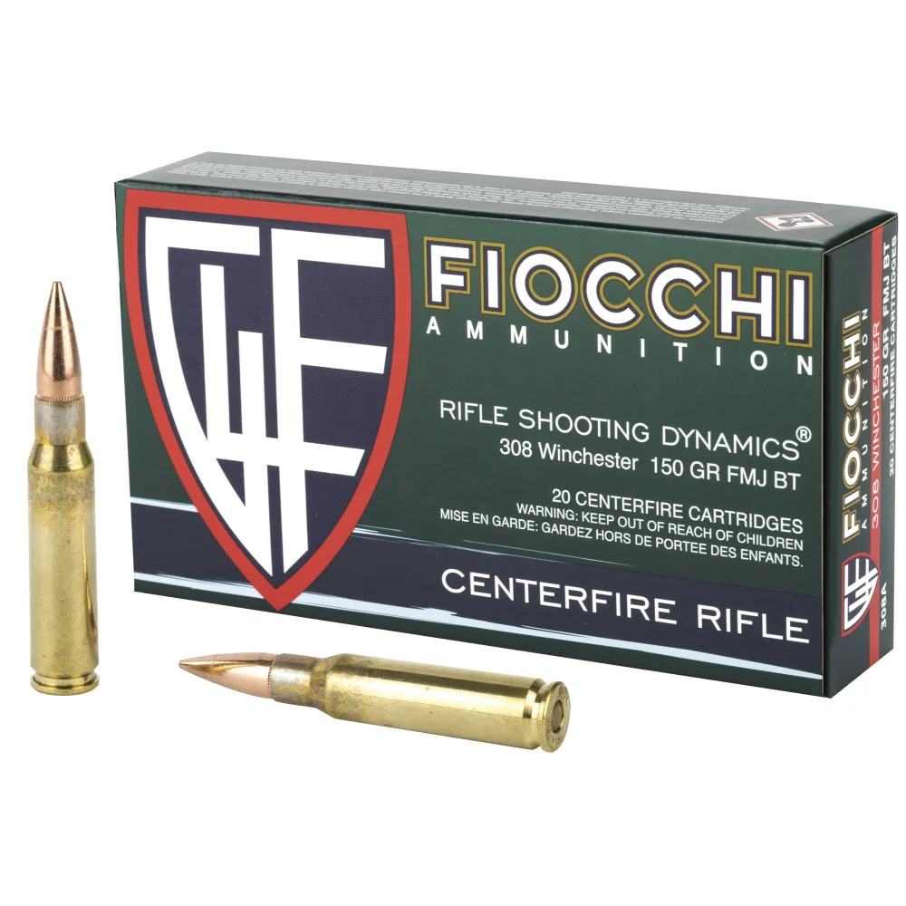 Fiocchi .308 Winchester 150gr FMJ Ammo