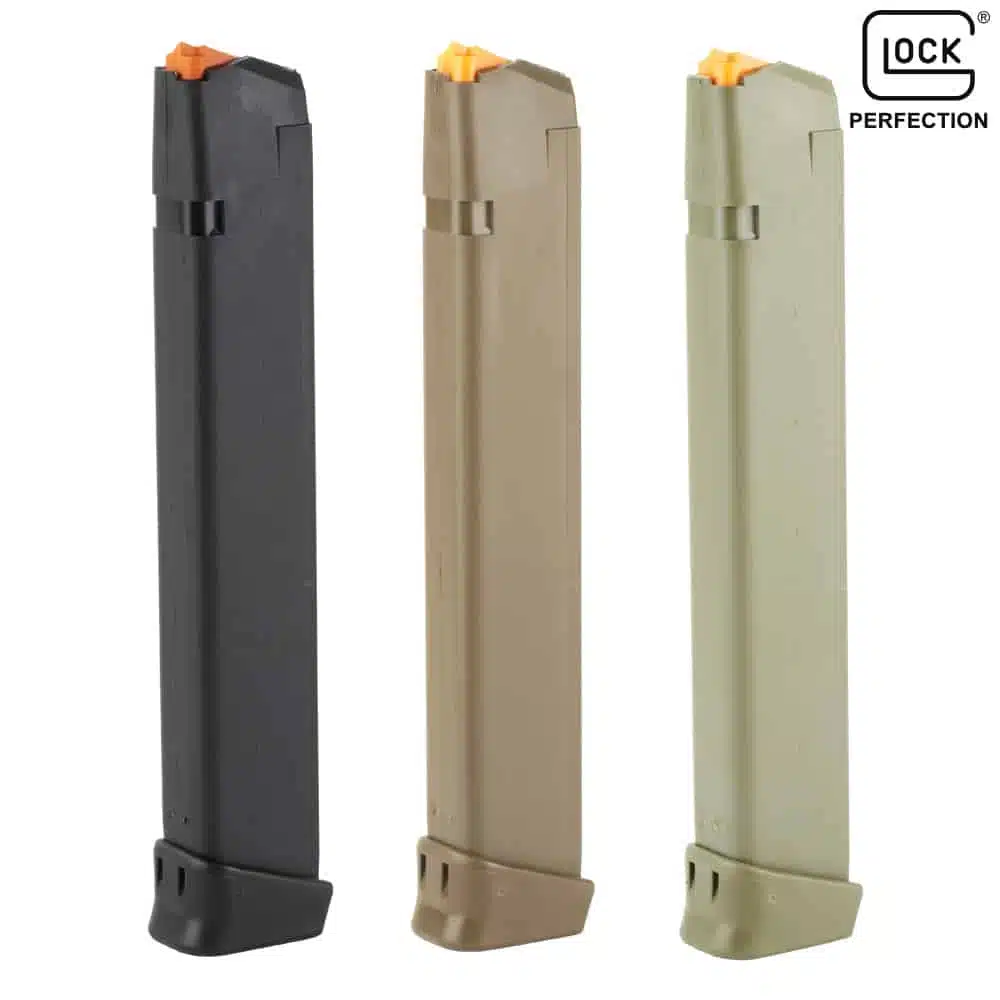 Glock 17, 19, 26 9mm 33 Round Gen 5 Extended Magazine