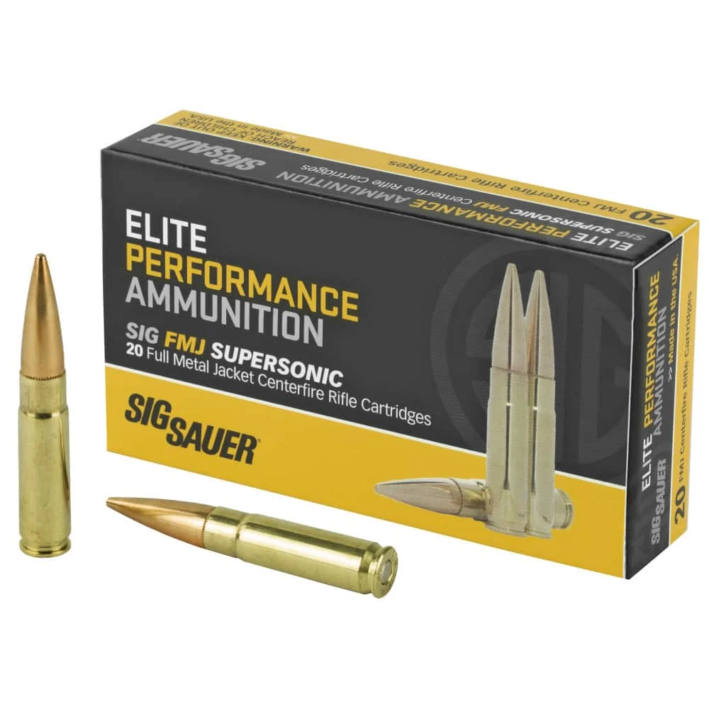 Sig Sauer Elite Ball .300 AAC Blackout 125gr FMJ Ammo
