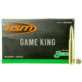 Hsm Game King 30-06 Springfield 165 Gr Sierra GameKing Spitzer Boat Tail Ammo