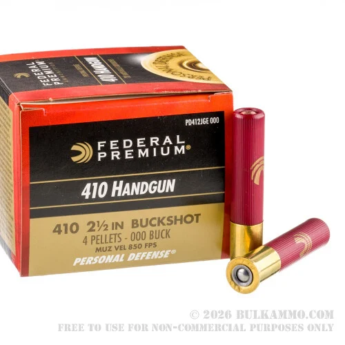 20 Rounds of .410 Ammo by Federal -000 Buck