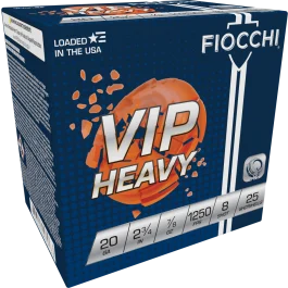 Fiocchi 20 Gauge 2.75 7/8 oz 8 Shot 1250 fps Ammo