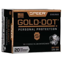 Speer Gold Dot 357 Sig 125 Grain Hollow Point 23918GD