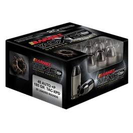 Barnes Tac-xpd Defense 45 ACP 185 Grain TAC-XP 21555