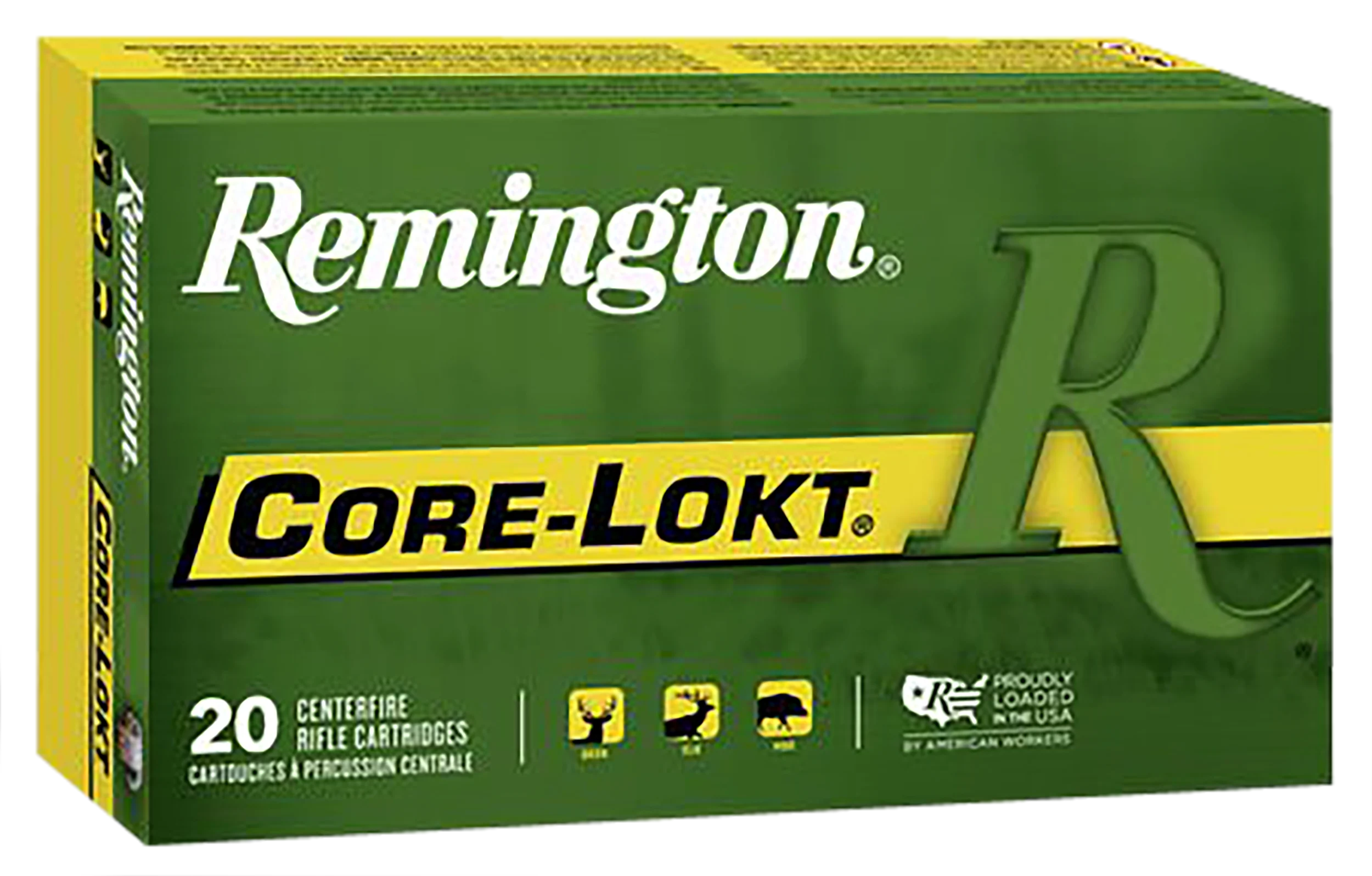 Remington Rifle Ammuntion R30301, 30-30 Winchester, Core-Lokt Soft Point (SP), 150 GR, 2390 fps, 20 Rd/bx