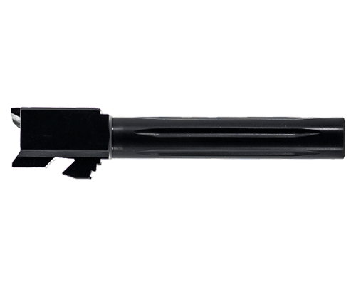 Barrel for Grizzly 101 & Glock 17 | 9mm | Black Nitride Straight Fluted | Unthreaded