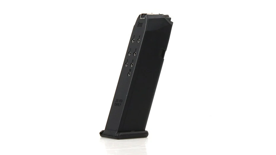 KCI | 9mm 10 Round Polymer Magazine for Glock 17 handguns