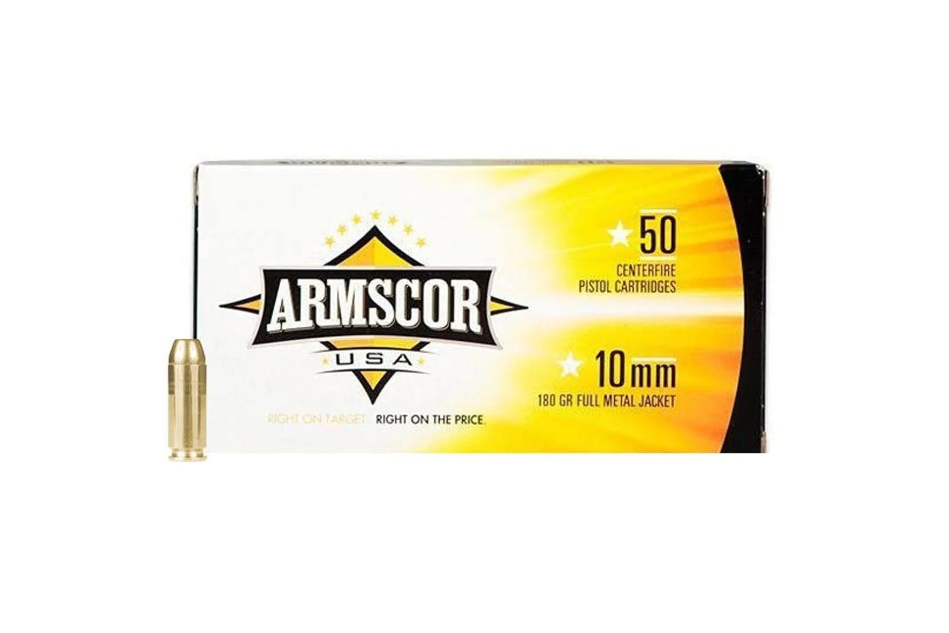 Armscor 10mm FAC10-2N 180 Grain FMJ Ammo Handgun Ammo - 1000 Rounds - FAC10-2N