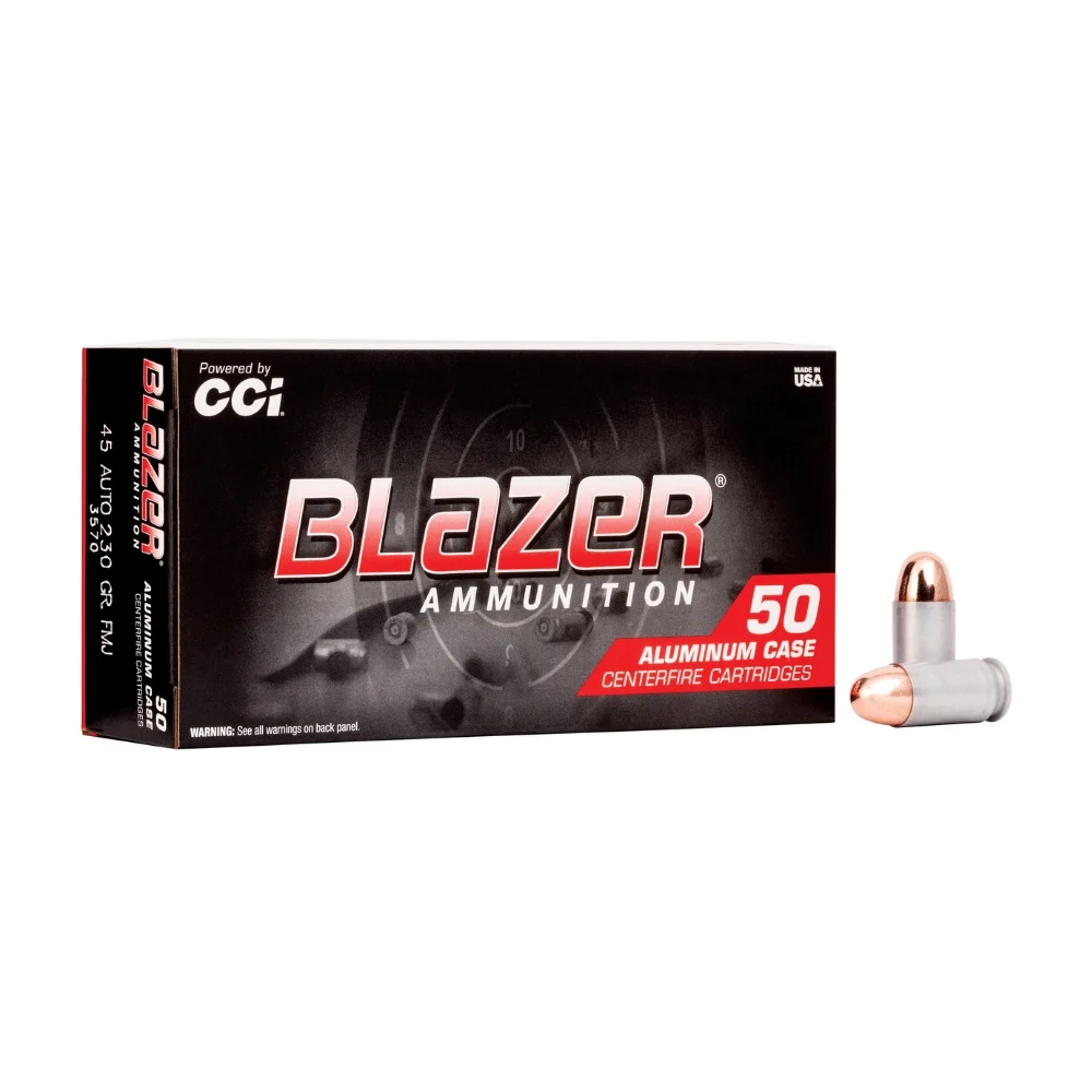 CCI Blazer Aluminum .45 ACP 230gr FMJ Ammo