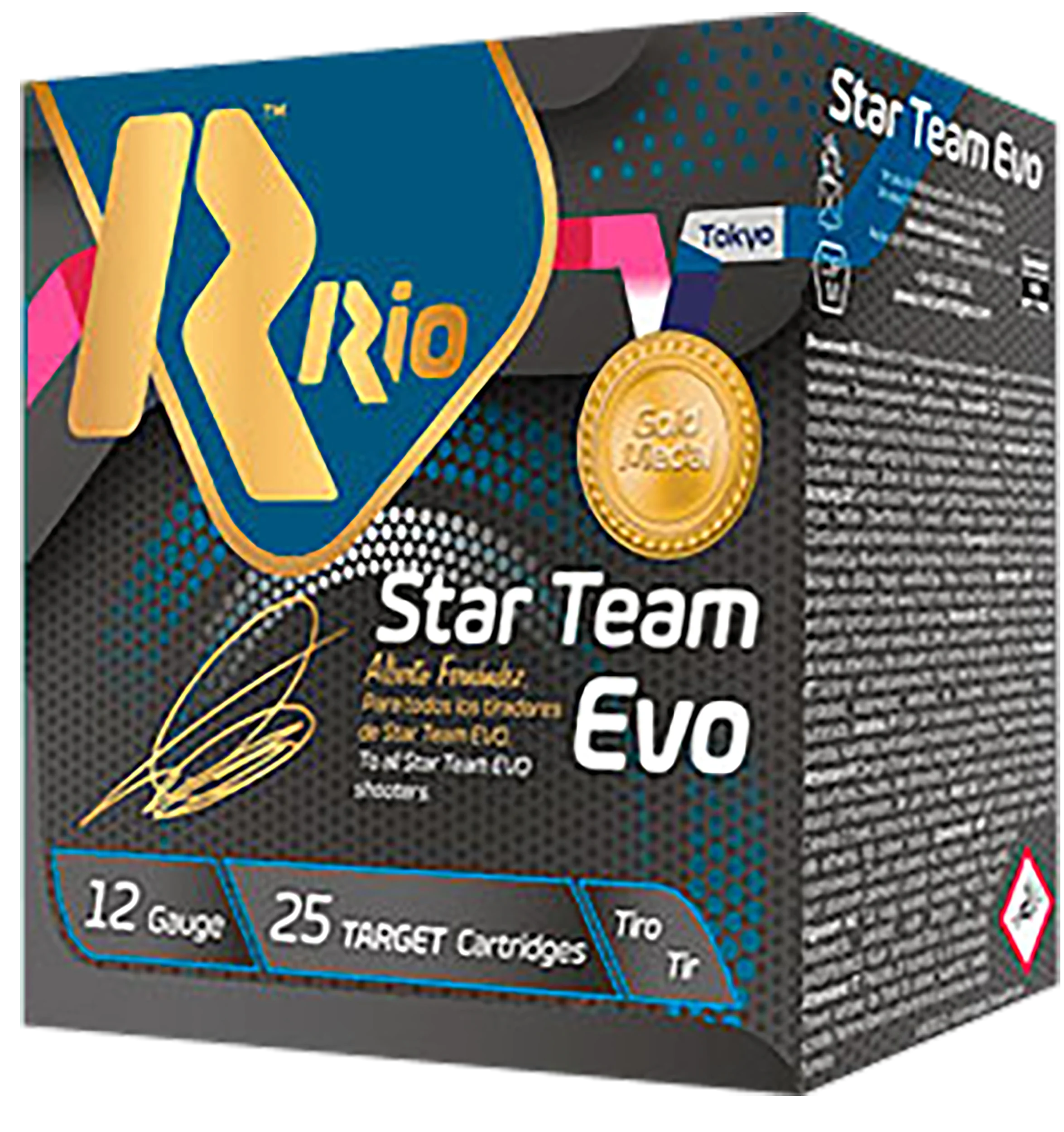 Rio Competition Target Load Star Team Shotshells ST2875, 12 Gauge, 2-3/4", 1 oz, 1280 fps, #7.5 Shot, 25 Rd/bx