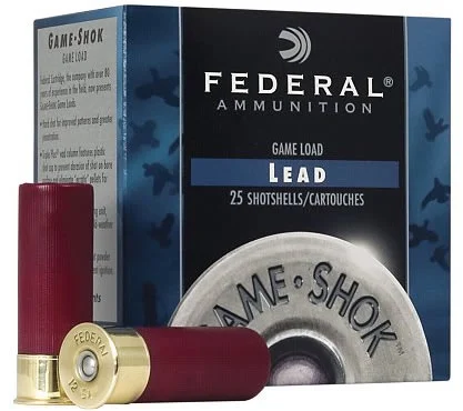 Federal Premium Game-Shok High Brass H4136, 410 Gauge, 3", 11/16 oz, 1135 fps, #6 Lead Shot, 25 Rds/Bx