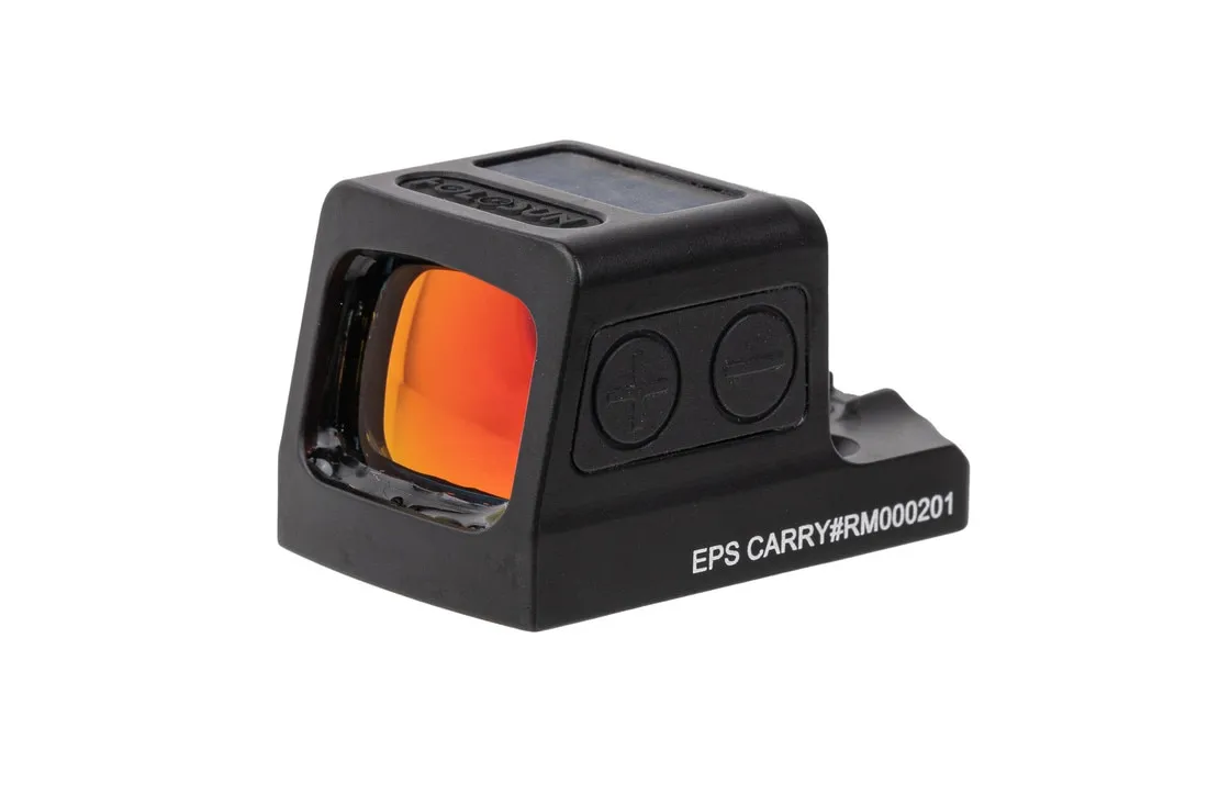 Holosun EPSCARRYGDMRS EPS Carry MRS Black Anodized 1x 2/32 MOA Gold Circle w/Dot Reticle - EPS-CARRY-GD-MRS