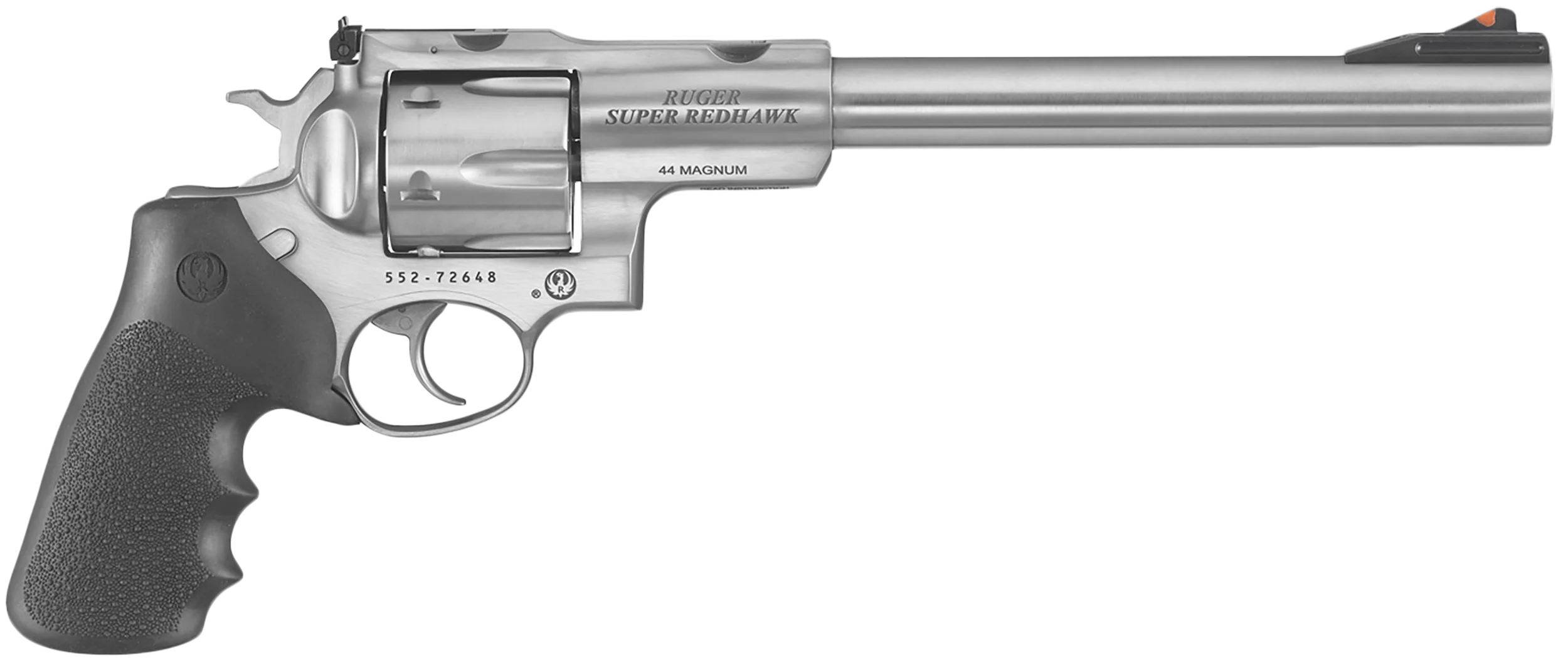 Ruger Super Redhawk Double-Action Revolver 5502, 44 Remington Mag, 9 1/2 in, Rubber Grip, Satin Stainless Finish, 6 Rd