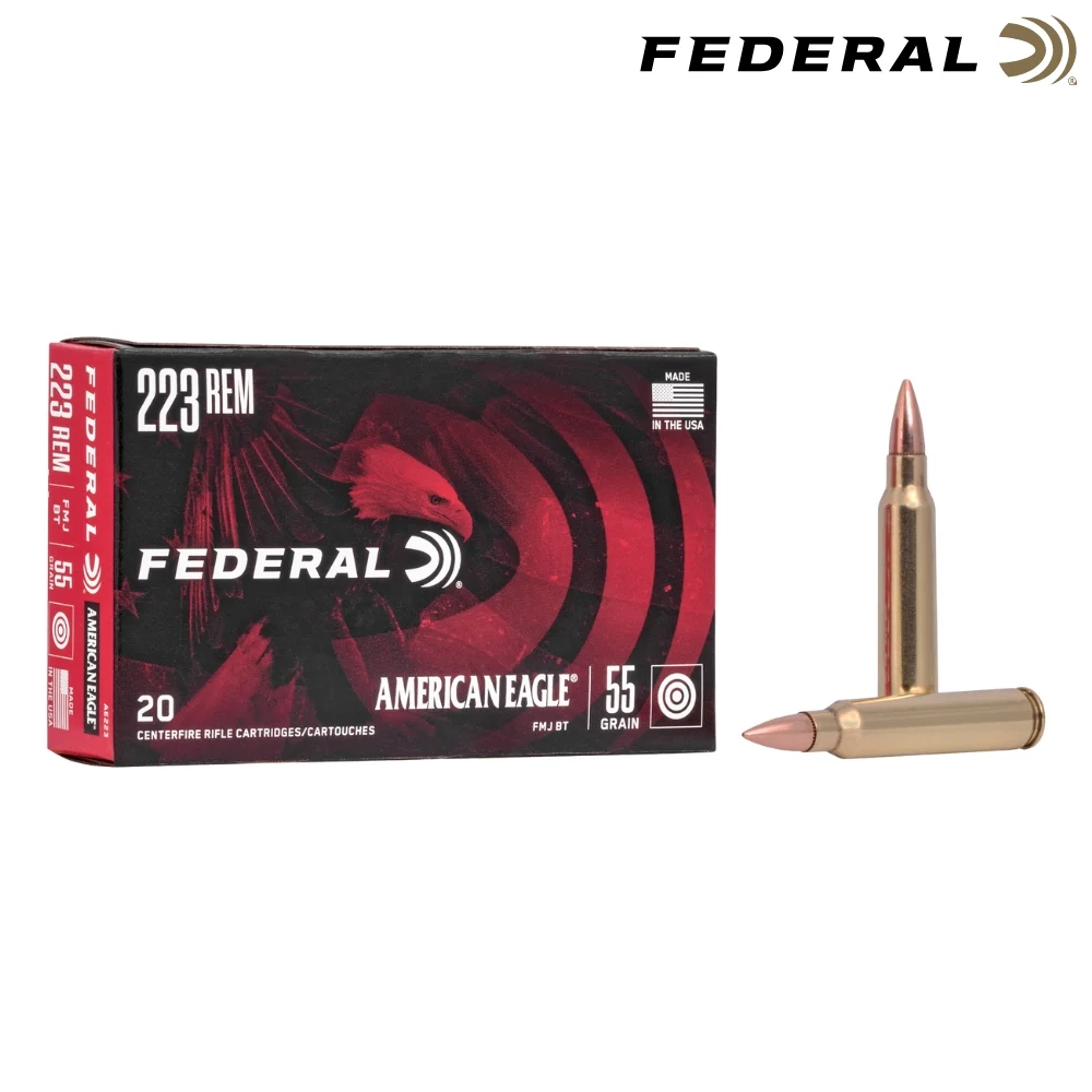 Federal American Eagle .223 Remington 55gr FMJ Ammo