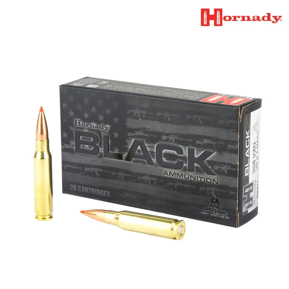 Hornady Black .308 Winchester 168gr A-MAX Ammo