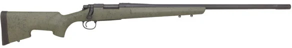 Remington 700 Tactical XCR Bolt Action Rifle R84461, 308 Winchester, 26" Heavy Fluted, Green w/Black Webbing Stock, Black Steel Finish, 4 Rds