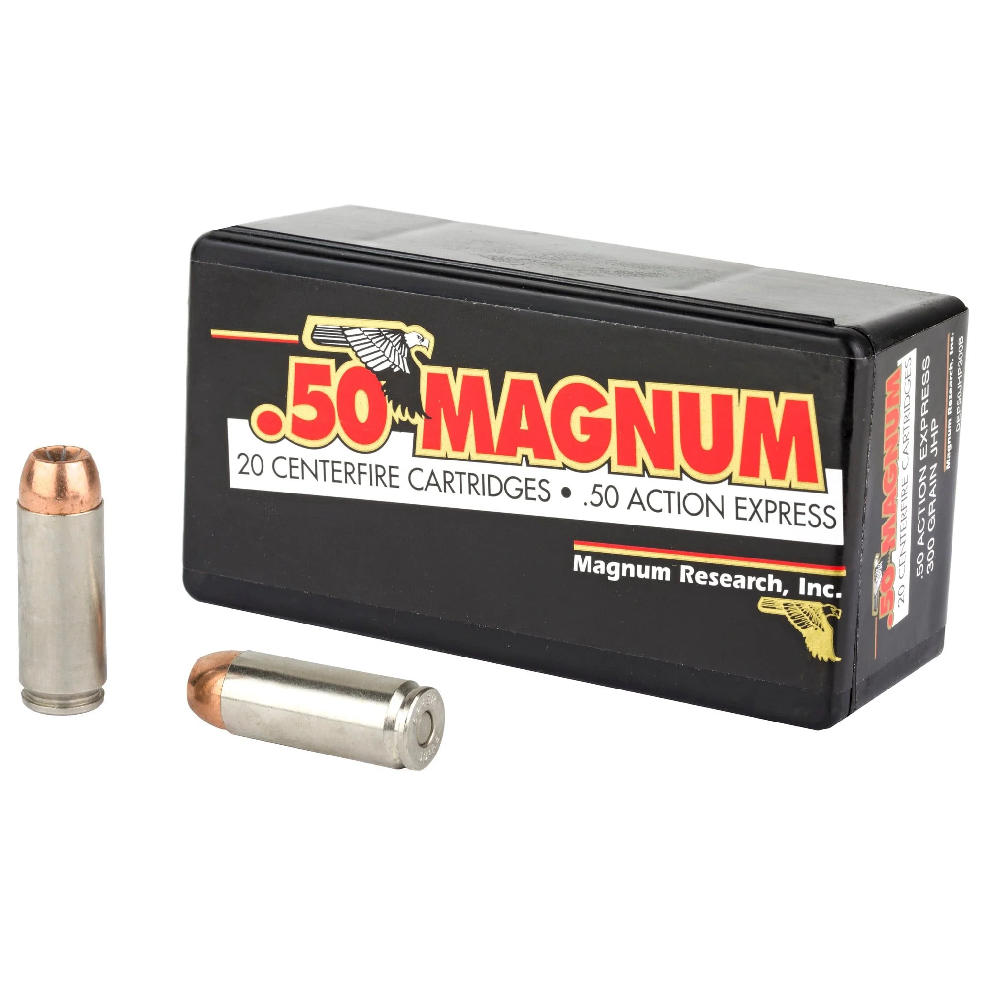 Magnum Research Blount 50 Action Express 300 Grain Jacketed Hollow Point Handgun Ammo - 20 Rounds - MR50JHP300B