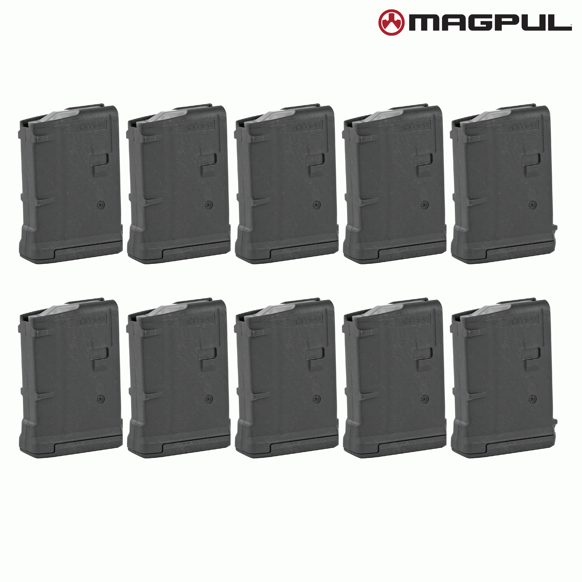 Magpul PMAG GEN M3 AR-15 .223/5.56 10 Round Magazine (10 Pack)