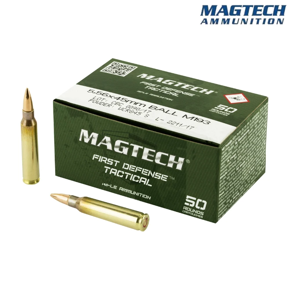 Magtech First Defense Tactical 5.56x45mm NATO 55gr FMJ Ammo
