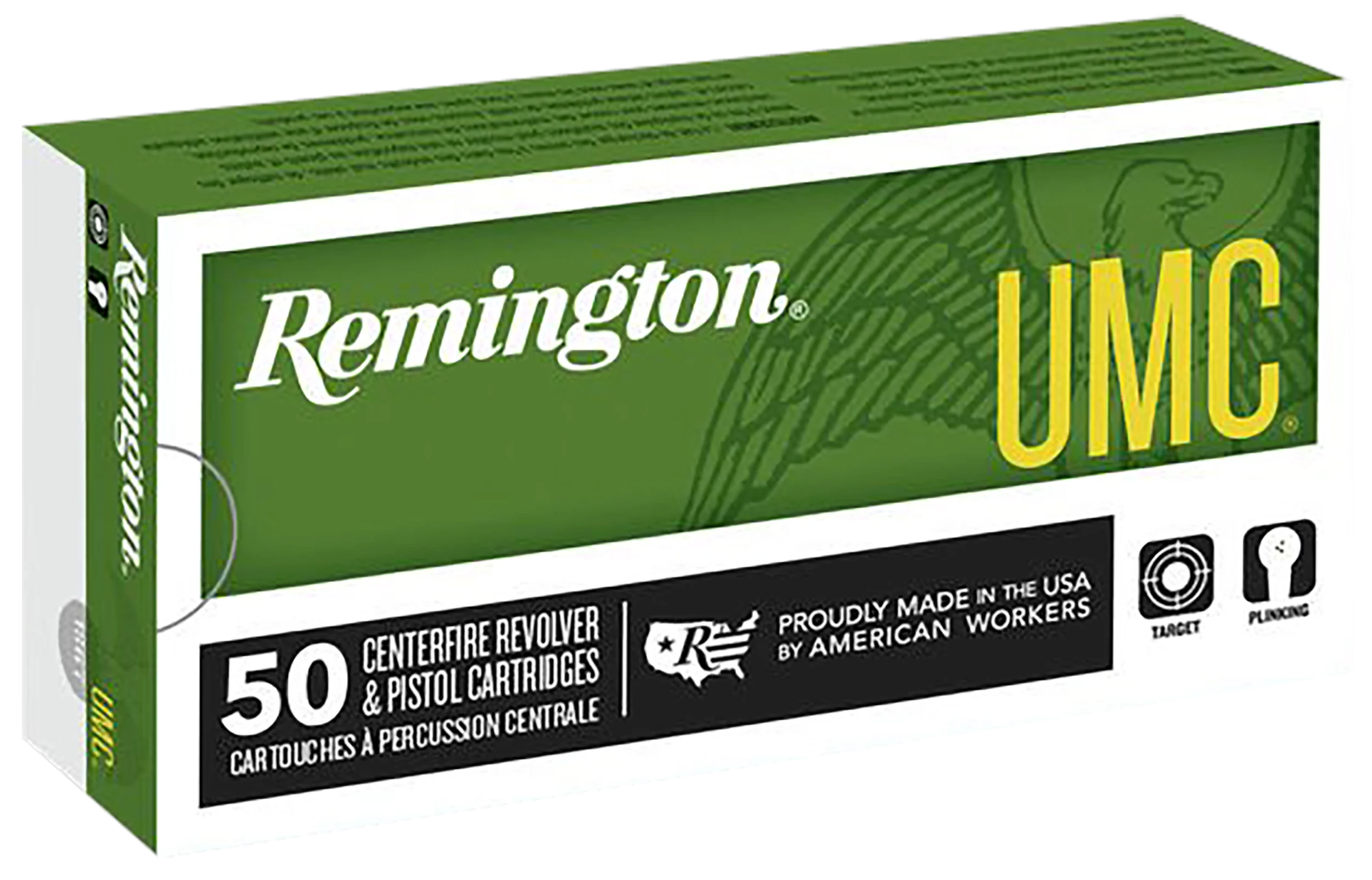 Remington UMC Handgun Ammunition L44MG7, 44 Remington Mag, Jacketed Soft Point (SP), 180 GR, 1610 fps, 50 Rd/bx