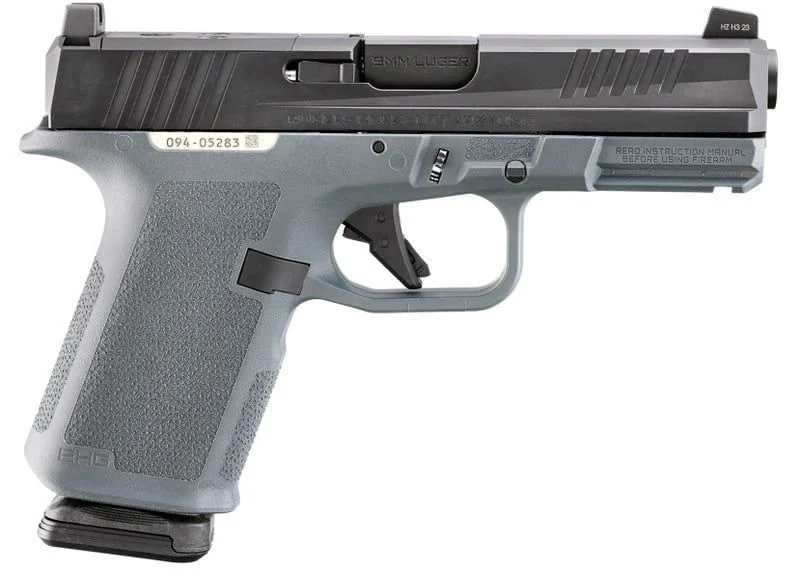 Ruger, RXM, Striker Fired, Semi, 9MM, 4", Magpul EHG Gray Frame, Optics Ready, Front Night Sight, 15 Rounds, 2 Magpul PMAG GL19 Magazines - *RUG19400