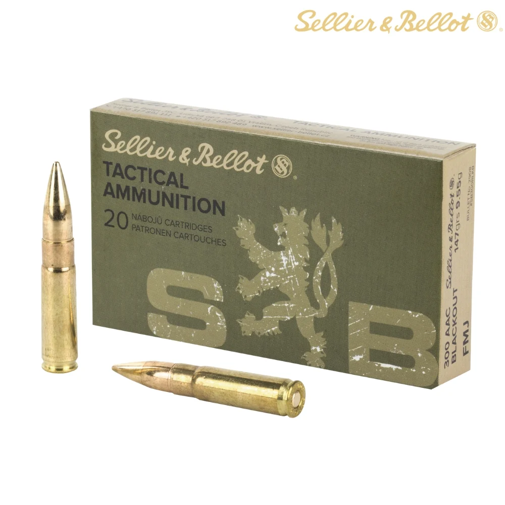 Sellier & Bellot .300 Blackout 147gr FMJ Ammo