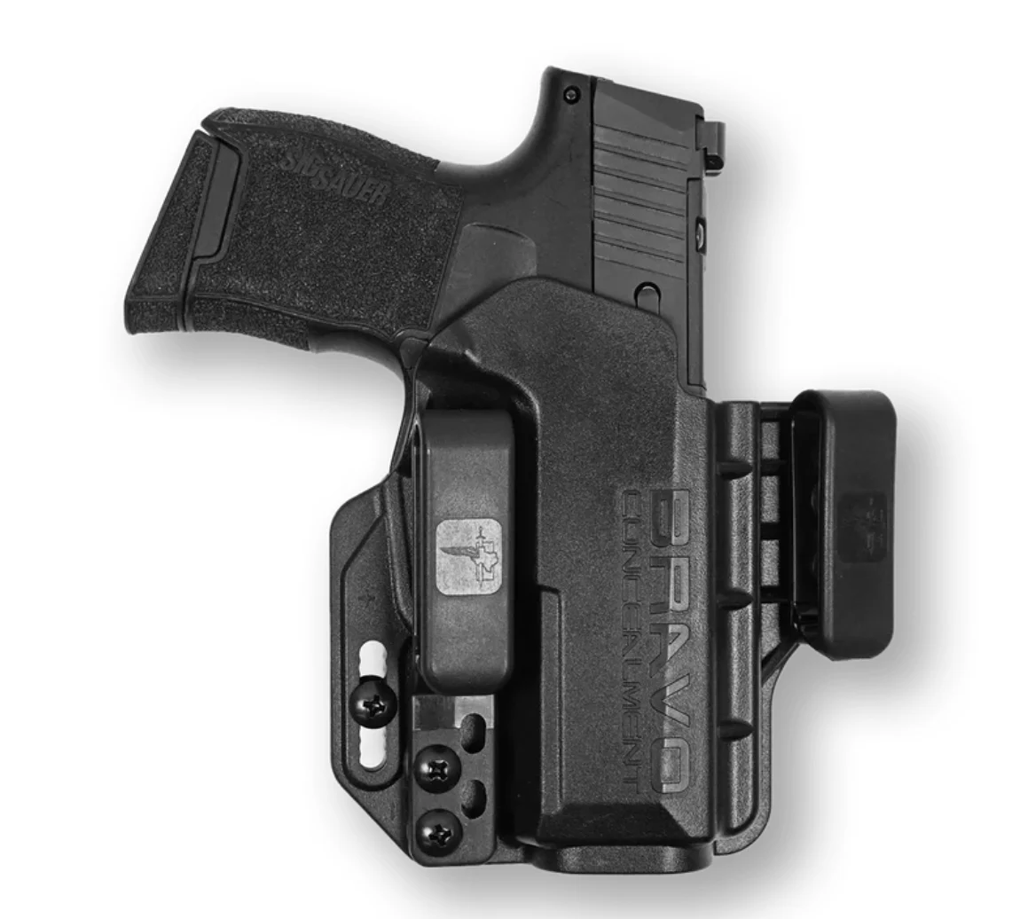 Bravo Concealment, Torsion, IWB Concealment Holster, Waistband Clips, Fits Sig P365, Right Hand, Black, Polymer - BRVBC20-1012