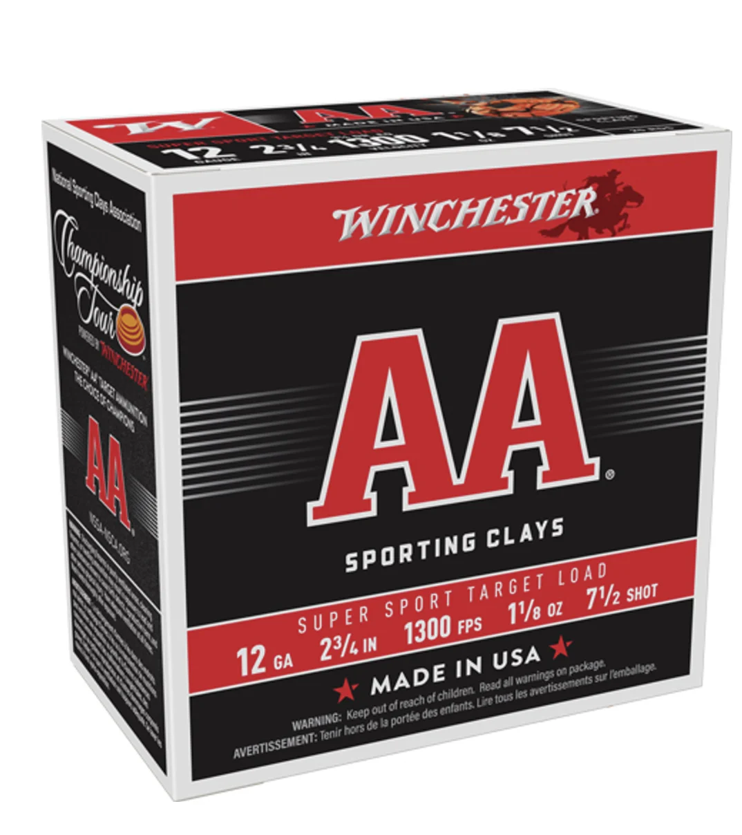 Winchester Ammo AASC127 AA Super Sport 12 Gauge 2.75 1 1/8 oz 7.5 Shot Shotgun Ammo 250 rd case - AASC127