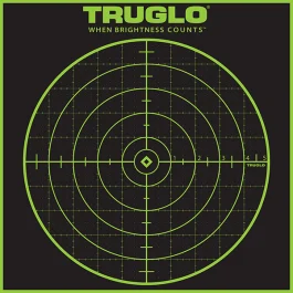 TRUGLO Tru-see Splatter 100 Yard Sight In Paper Targets, 12 Pack (Black/Green)