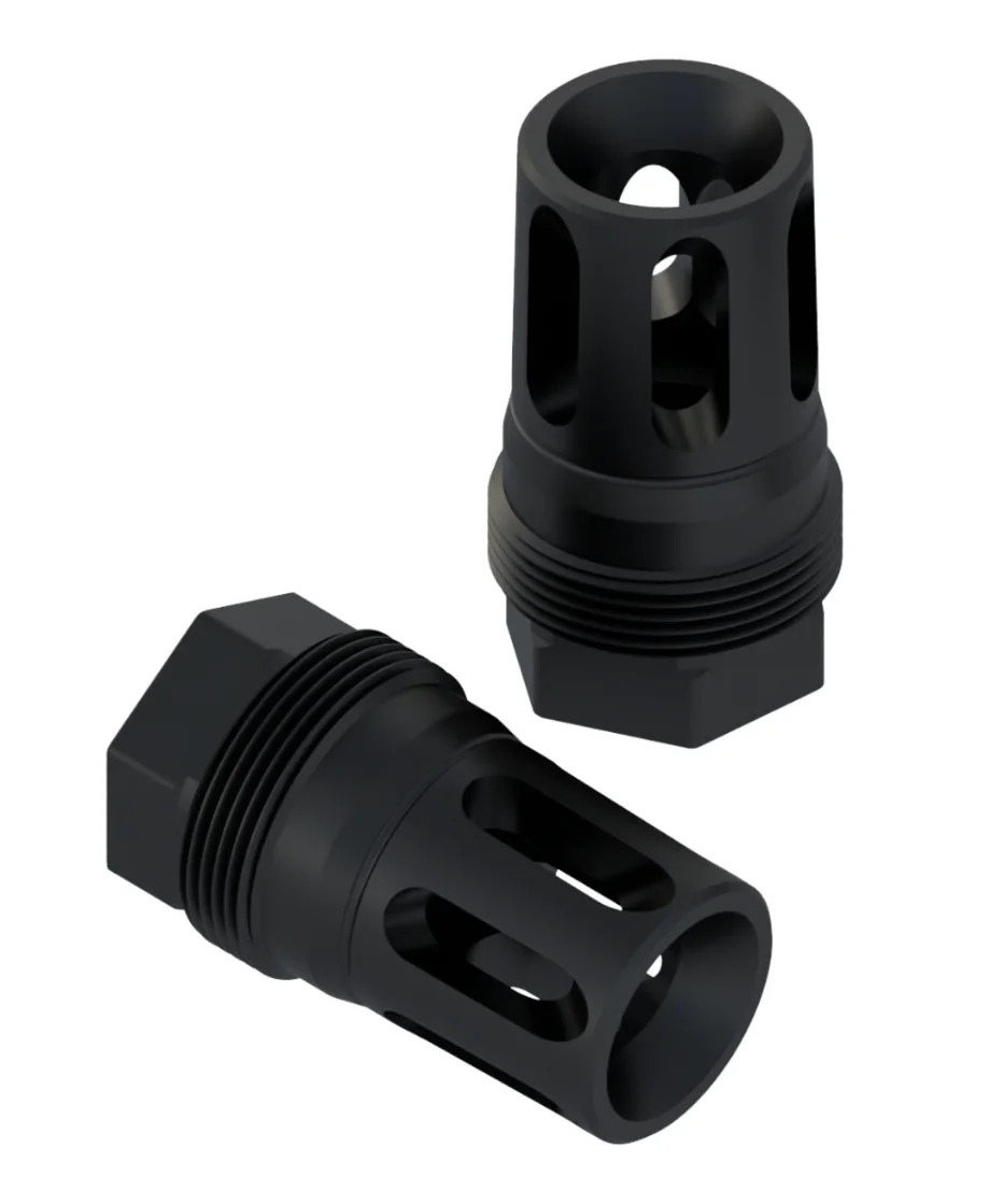 Comstock Armory Compact 9mm Facemount Flash Hider - M14x1LH - FHC-M14L-FM
