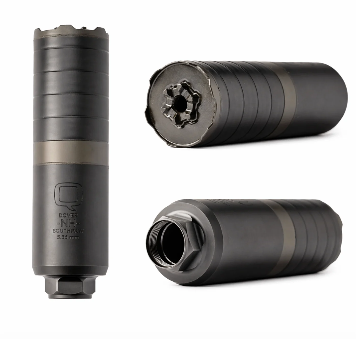 Q LLC Southpaw 5.56 NATO SS & Inconel 1.75" OD X 6" L Nitride Silencers - SIL-SP-QUICKIE-556