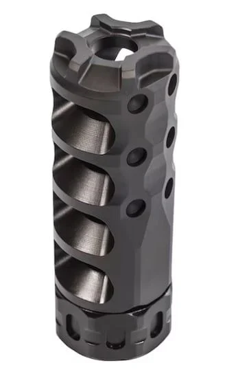 Precision Armament Hypertap Slim Muzzle Brake 9mm/.350 Cal - 1/2x28 - Black - A04684