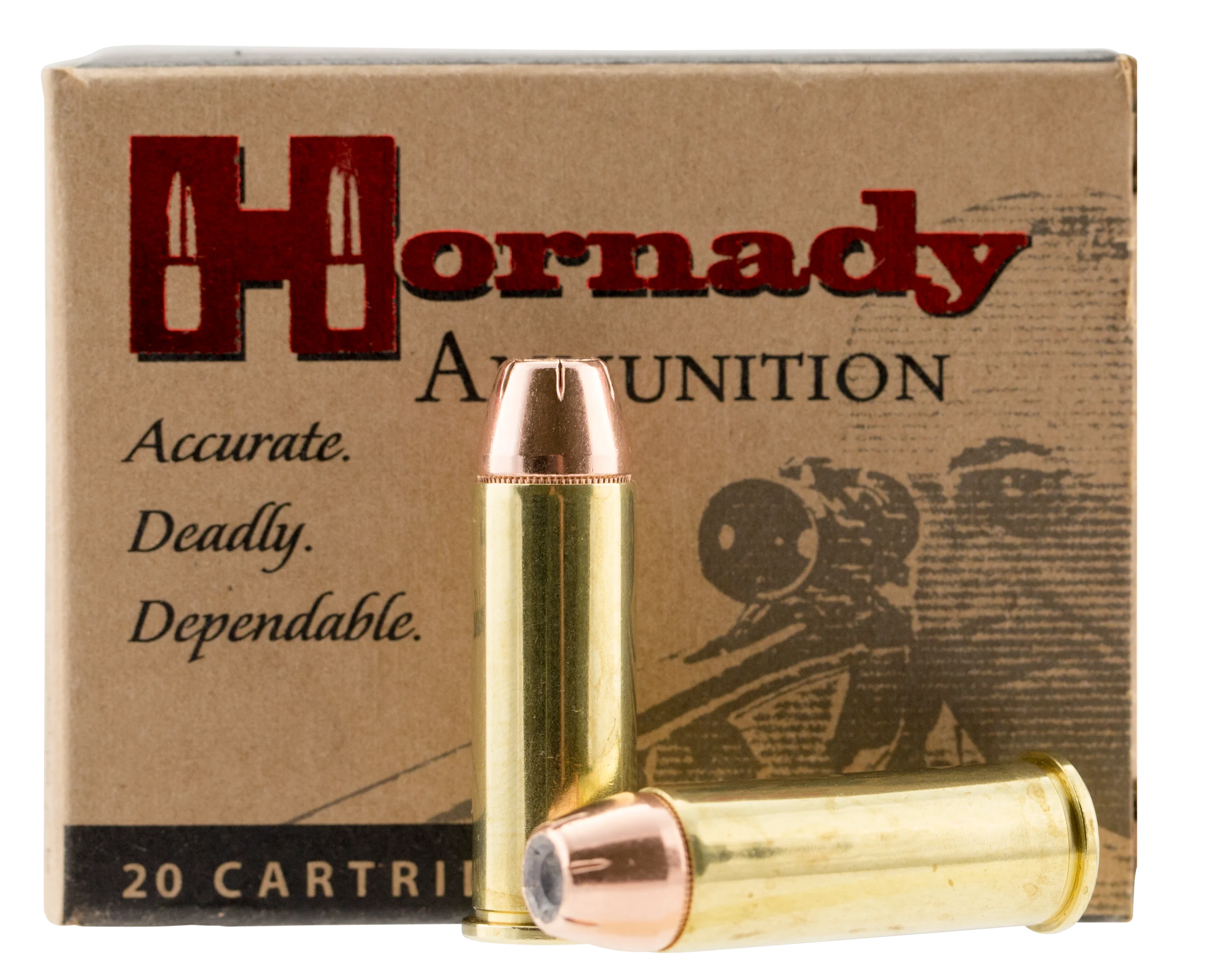 Hornady Handgun Ammunition 9088, 44 Remington Mag, XTP Jacketed Hollow Point (HP), 300 GR, 1150 fps, 20 Rd/bx