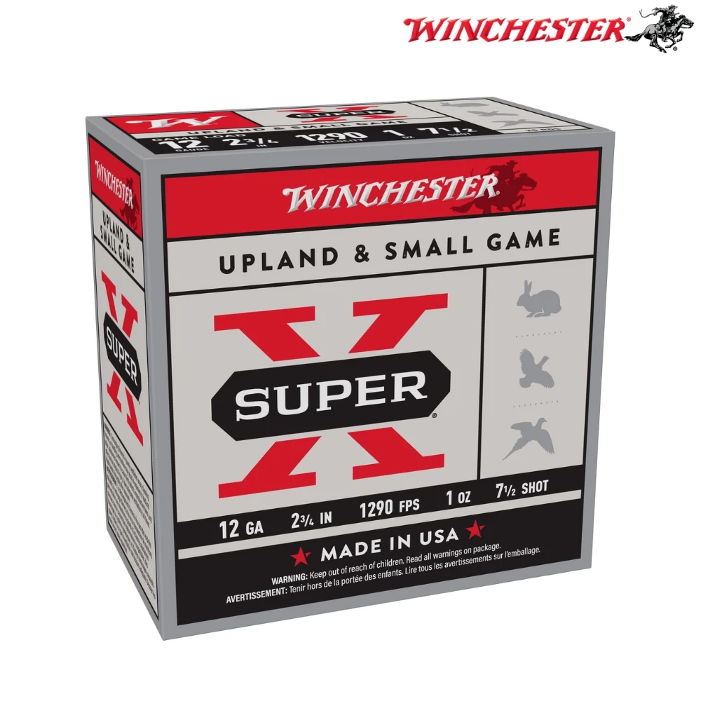 Winchester Super-X 12 Gauge 2.75" 1oz #7.5 Shot Ammo