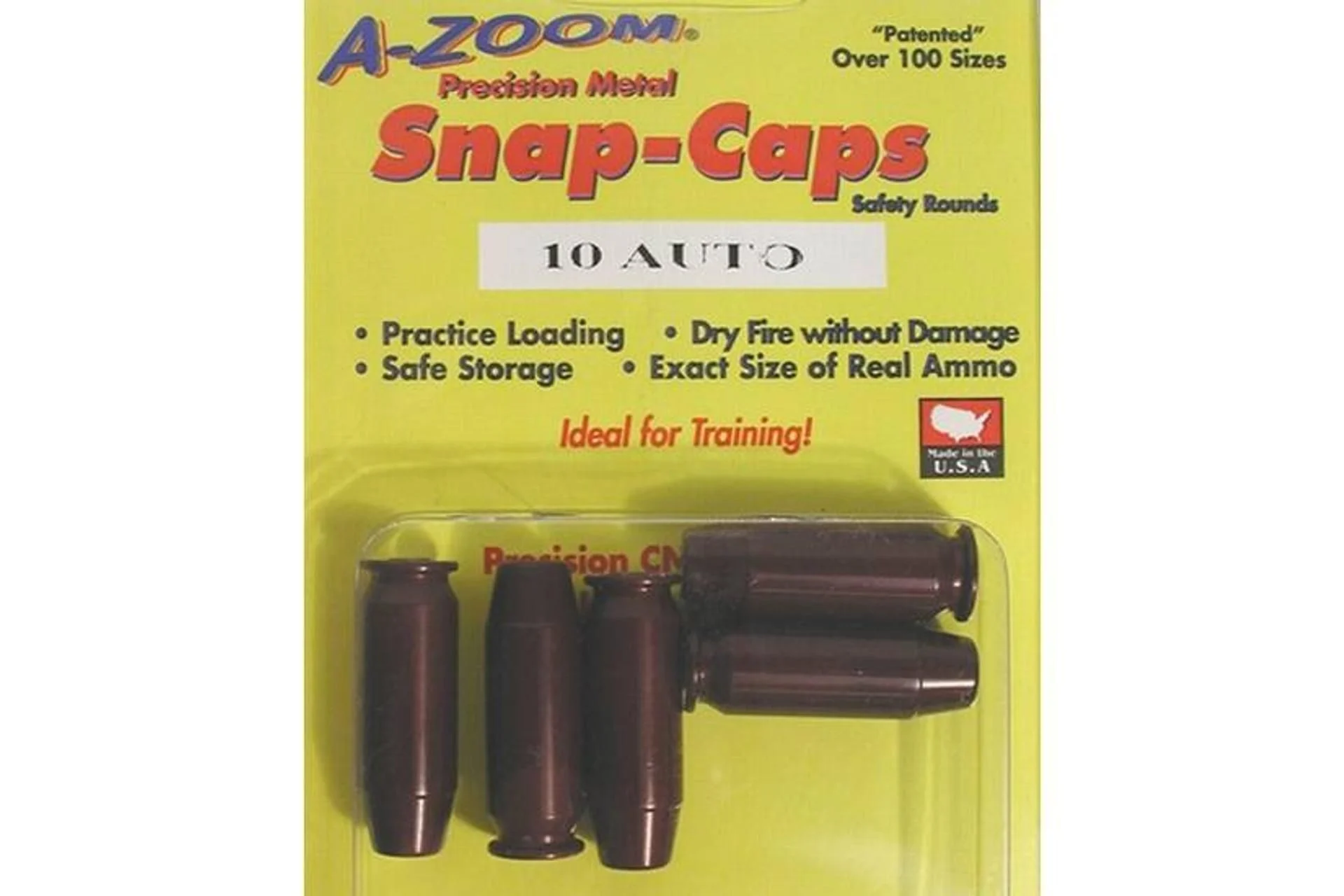A-Zoom Pistol Metal Snap Caps - 10mm Auto - 15117A