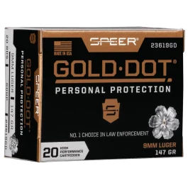 Speer Gold Dot 9mm 147 Gr HP 00438