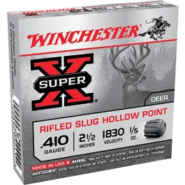 Winchester 410 Gauge 2.50 1/5 oz Rifled Slug 1830 fps Ammo