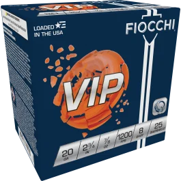 Fiocchi Exacta Target 20 Gauge 2.75 7/8 oz 8 Shot 20VIP8
