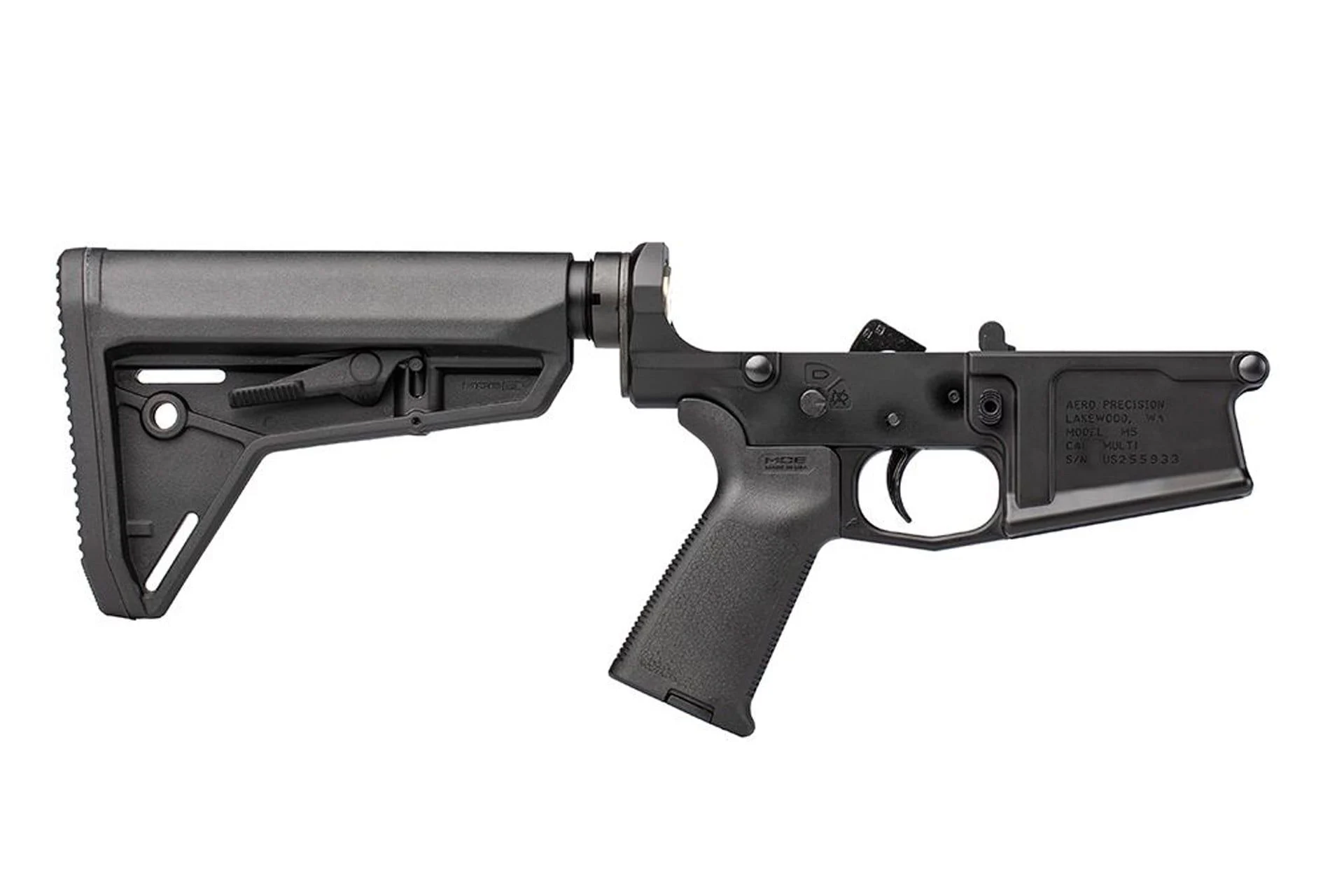 Aero Precision M5 Complete Lower Receiver w/ MOE Grip & SL Carbine Stock - Anodized Black - APAR308255