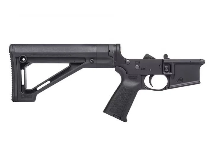 Aero Precision AR-15 Complete Lower Receiver w/ MOE Grip & Fixed Carbine Stock - Anodized Black - APAR501133