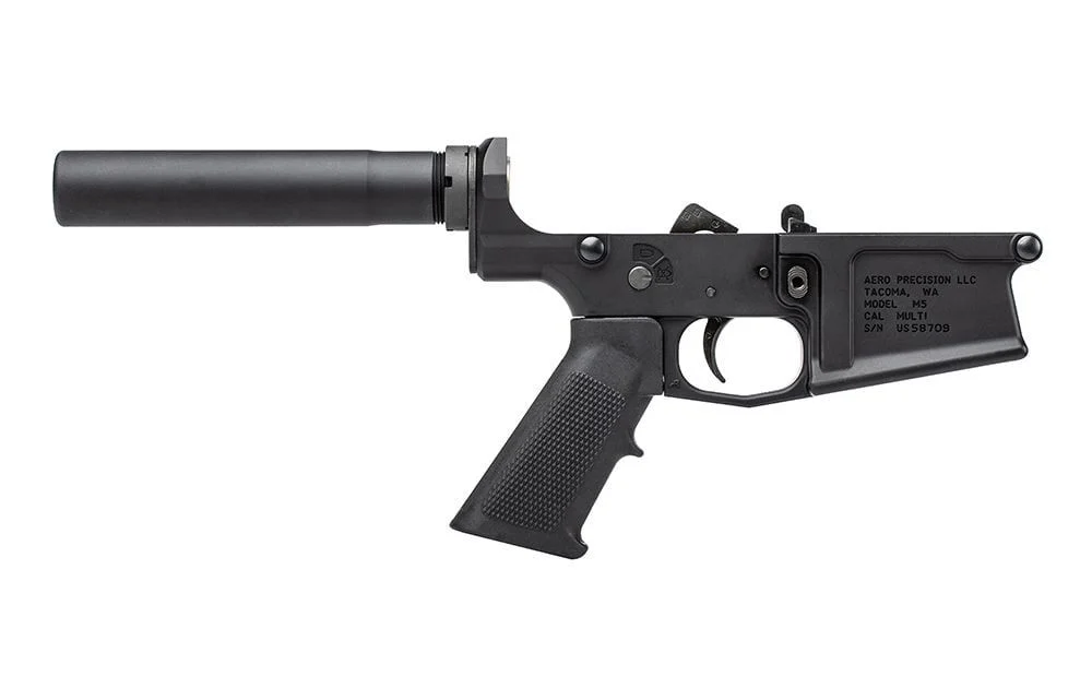 Aero Precision M5 (.308) Pistol Complete Lower Receiver w/ A2 Grip - Black - APAR308034