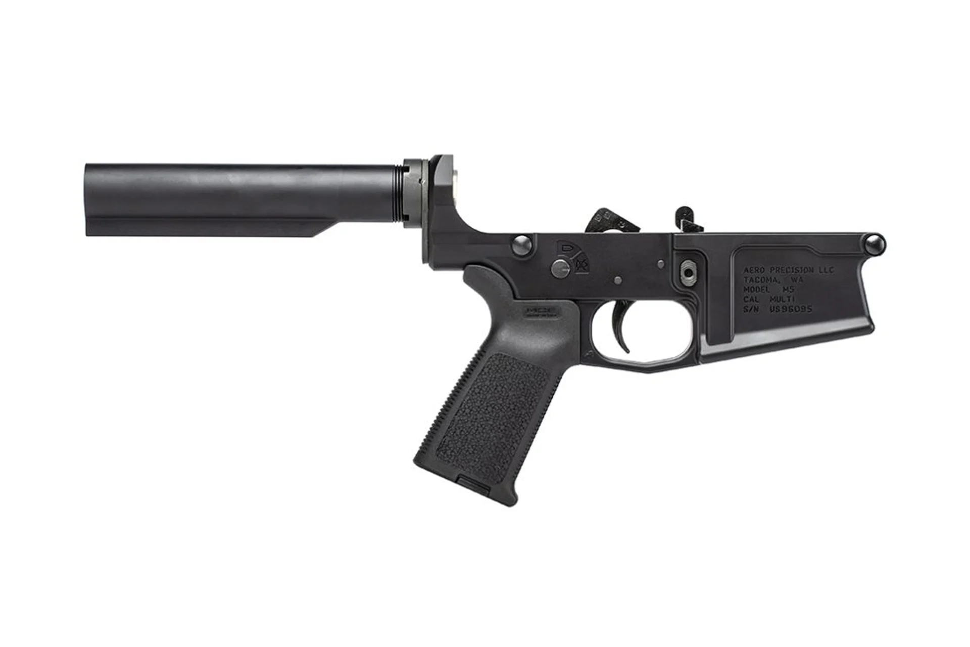 Aero Precision M5 Complete Lower Receiver w/ Magpul MOE Grip No Stock - Anodized Black - APAR308012