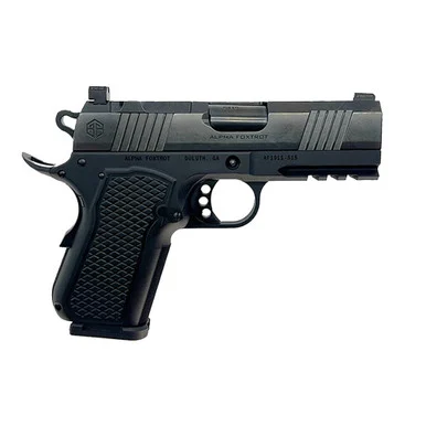 Alpha Foxtrot AF1911-S15, 9MM Luger, 3.50" Barrel, 15 Rds, Polished DLC Black