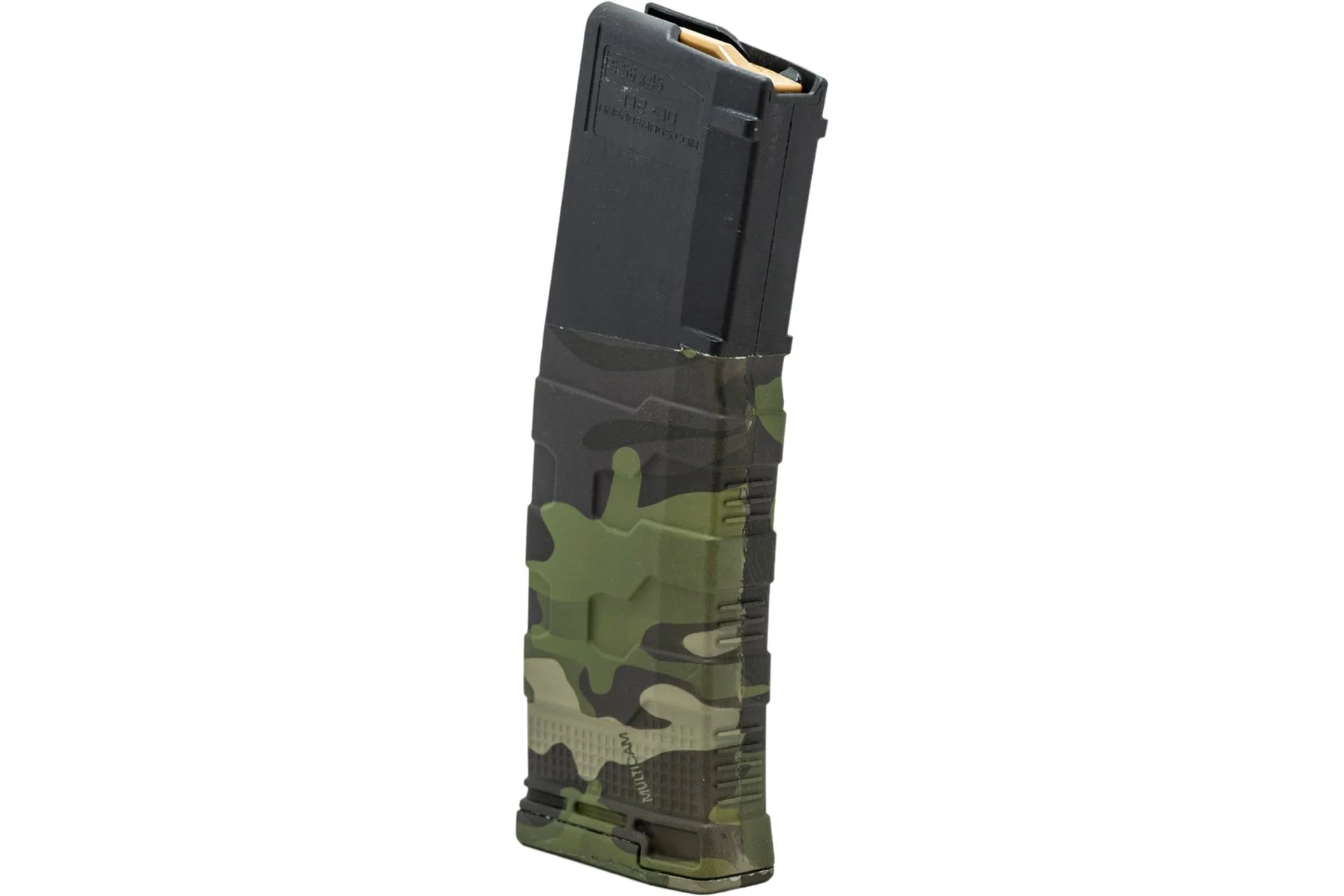 Amend2 AR-15/M4/M16 5.56x45mm NATO/.223 Remington Mod-3 Black Hydro Dipped Multicam Tropic 30-Round Magazine - 556MOD3MCT30